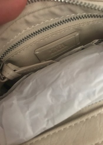  Beden beyaz Renk ZARA BOWLİNG ÇANTA