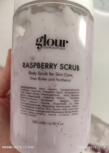 Glour Ahududu Vücut Peelingi 500 ml