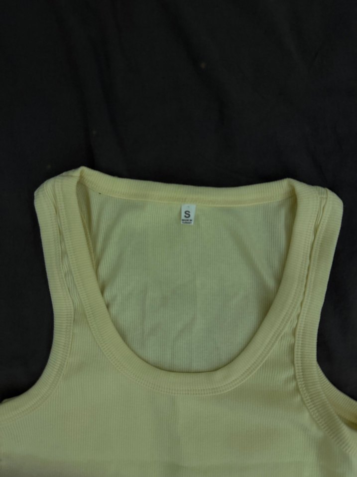 Sarı Renk Kadın Basic Atlet - Görsel 2