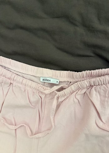 Addax Pembe Bol Kesim Keten Kadın Pantolon - Görsel 4