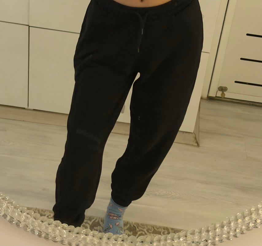 Addax Siyah Paçası Lastikli Jogger Eşofman Altı - Görsel 2