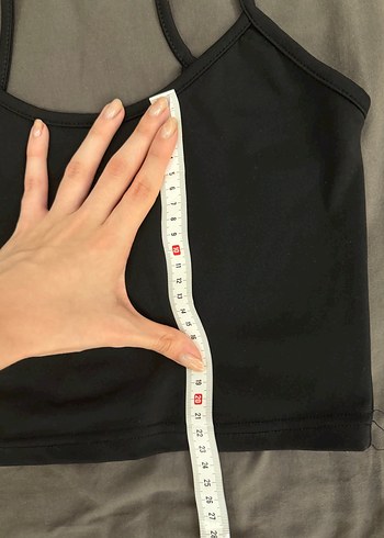 Siyah İnce Askılı Spor Atlet - Görsel 2