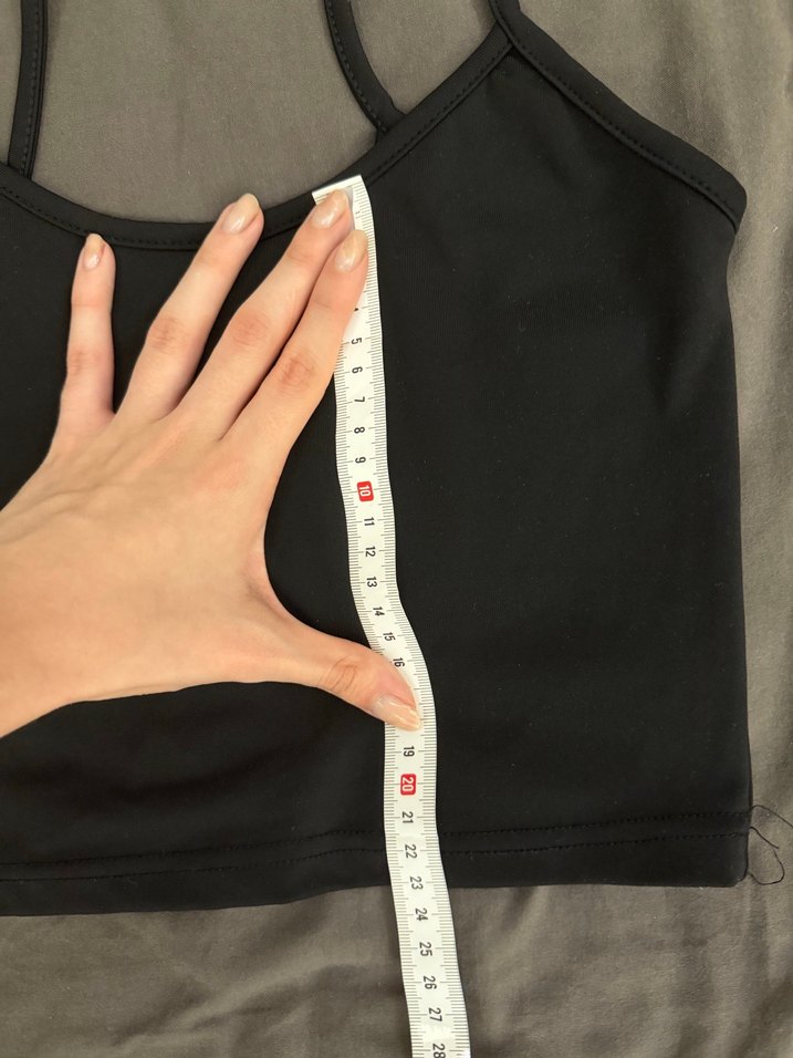 Siyah İnce Askılı Spor Atlet - Görsel 2