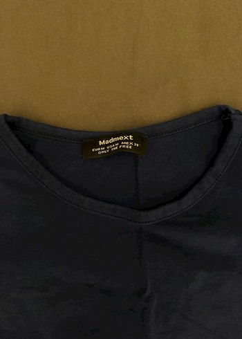 lacivert Kısa Kollu Basic Tişört - Görsel 2