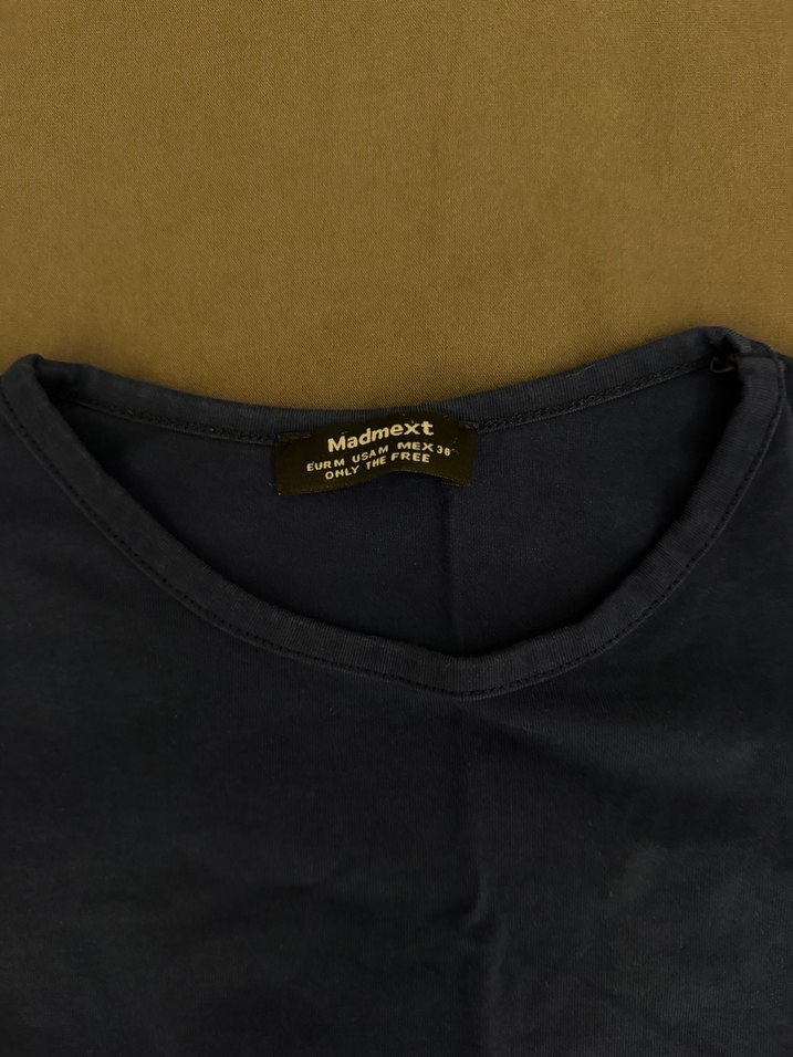 lacivert Kısa Kollu Basic Tişört - Görsel 2