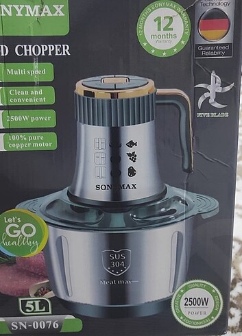 Elektrikli çelik blender 