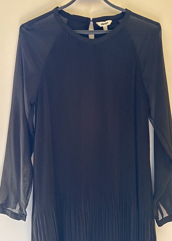 Koton Piliseli Siyah Kadın elbise - Görsel 2