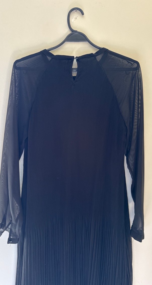 Koton Piliseli Siyah Kadın elbise - Görsel 4