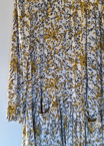 Bohem Uzun Kollu Desenli elbise - Görsel 5