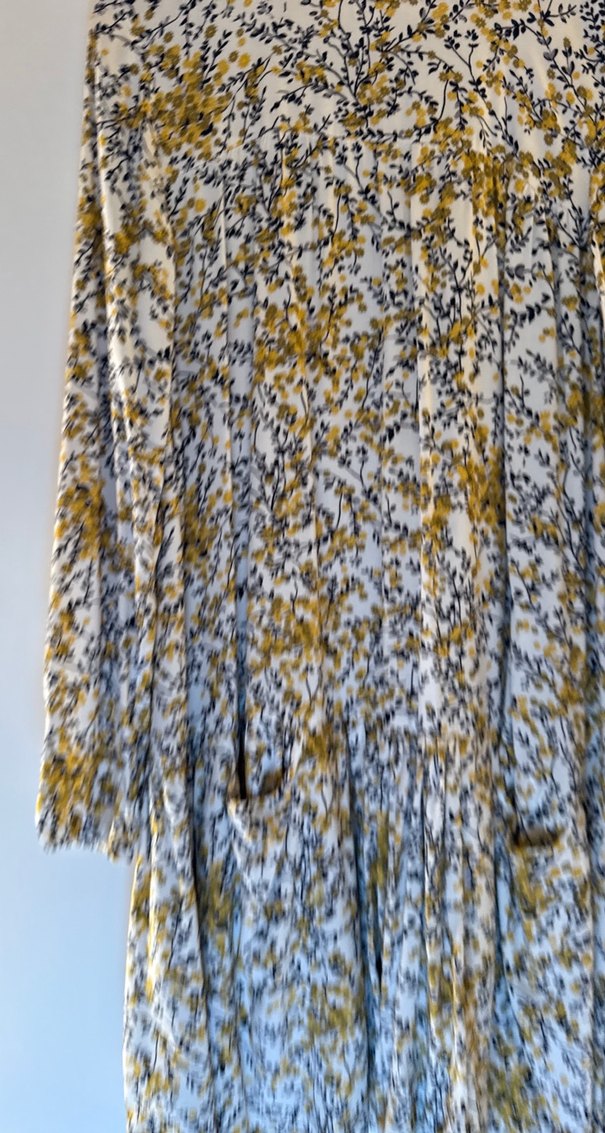 Bohem Uzun Kollu Desenli elbise - Görsel 5