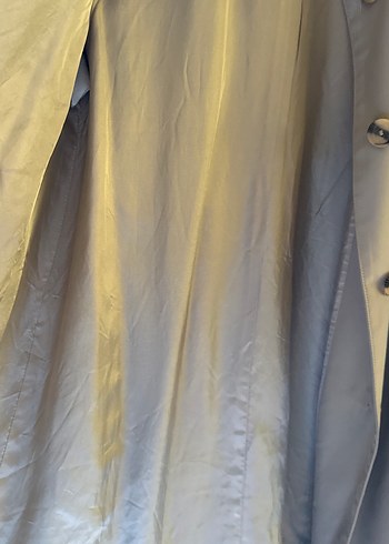 Bej Midi Kadın Trençkot Kemerli - Görsel 4