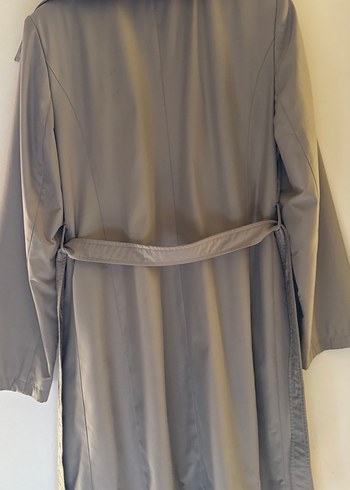 Bej Midi Kadın Trençkot Kemerli - Görsel 5