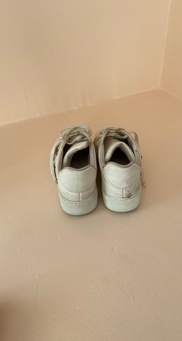 Beyaz Kadın Sneakers Stiletto - Görsel 2