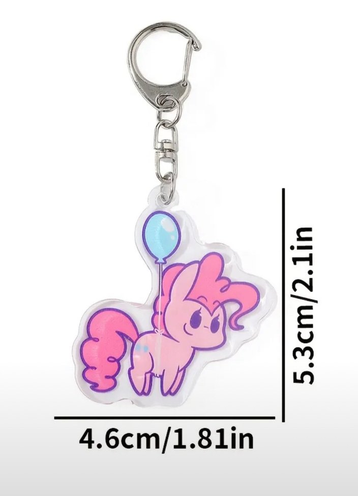 My Little Pony pinkie pie Anahtarlık - Görsel 2