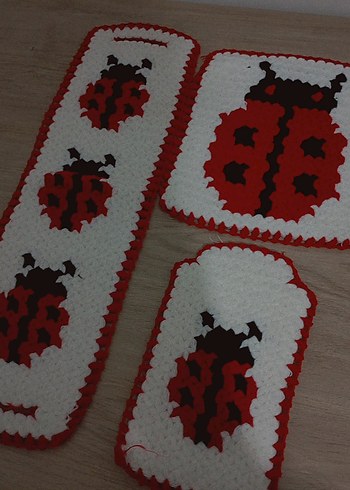 Renkli El Yapımı Lif Takımları - Görsel 4