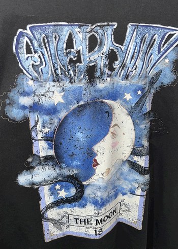 Bershka SİYAH BASKILI TİŞÖRT
