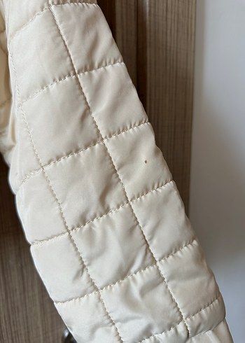 Trendyol & Milla Bej Oversize Crop Şişme Ceket