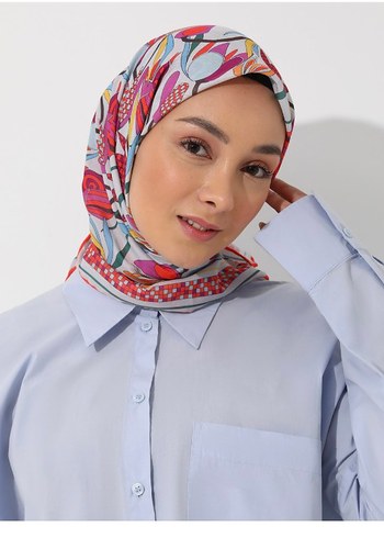 Bohem Çok Renkli Kadın eşarp - Görsel 2