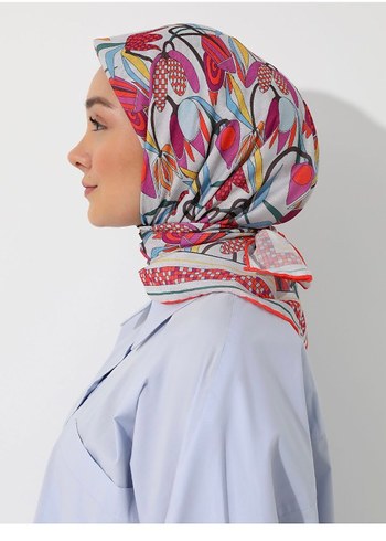 Bohem Çok Renkli Kadın eşarp - Görsel 3