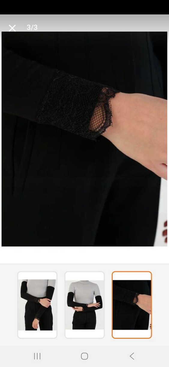 dantel detaylı yeni sıfır kolluk - Görsel 3