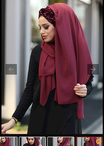 ışıltı detaylı hazır şık yeni sıfır türban - Görsel 5