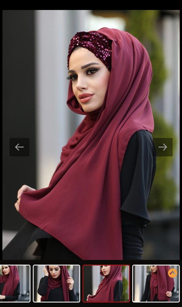 ışıltı detaylı hazır şık yeni sıfır türban - Görsel 4