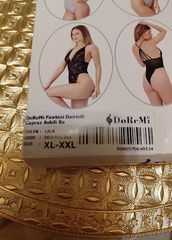xl Beden Mavi Dantelli Mini Strappy Kadın Pijama