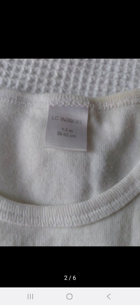 Beyaz Pamuklu Erkek Bebek Askılı Body - Görsel 2