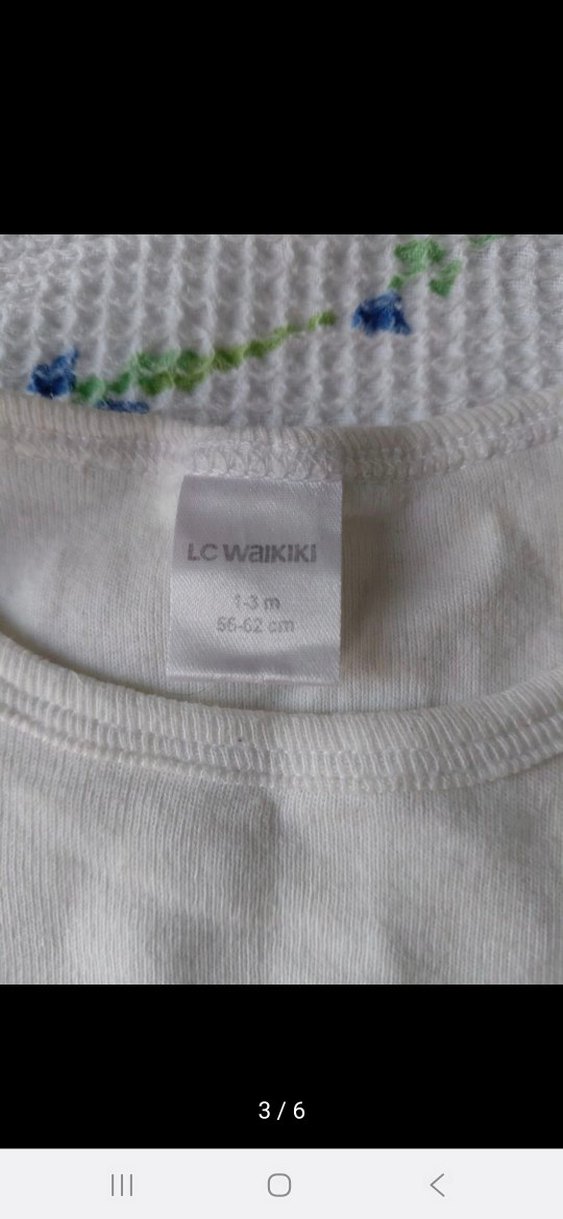 Beyaz Pamuklu Erkek Bebek Askılı Body - Görsel 3