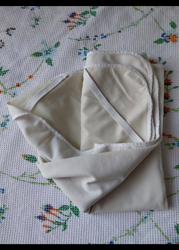 Düz Beyaz bebek alezi sıvı geçirmez - Görsel 4