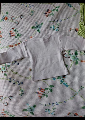 Beyaz Uzun Kollu Çocuk Atlet - Görsel 5