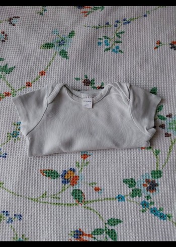 Bebek  Kısa Kollu Beyaz Body - Görsel 5