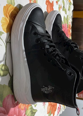 37 Beden USPA Siyah Street Style Kadın Spor Ayakkabı