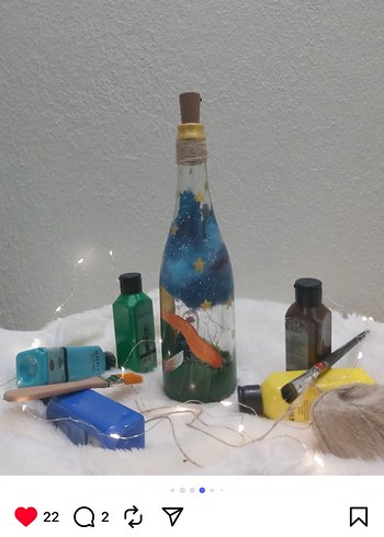 Küçük prens gece lambası - Görsel 4