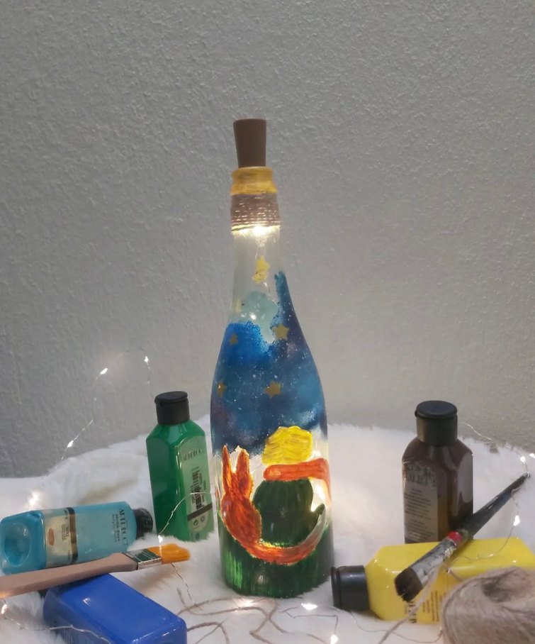 Küçük prens gece lambası - Görsel 2