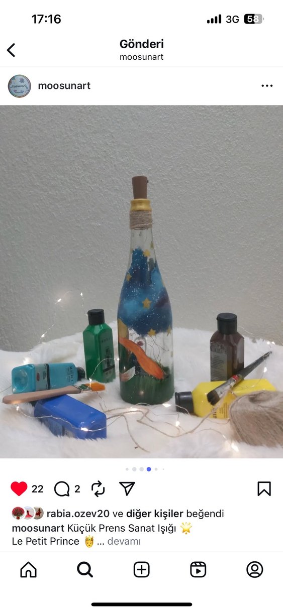 Küçük prens gece lambası - Görsel 4