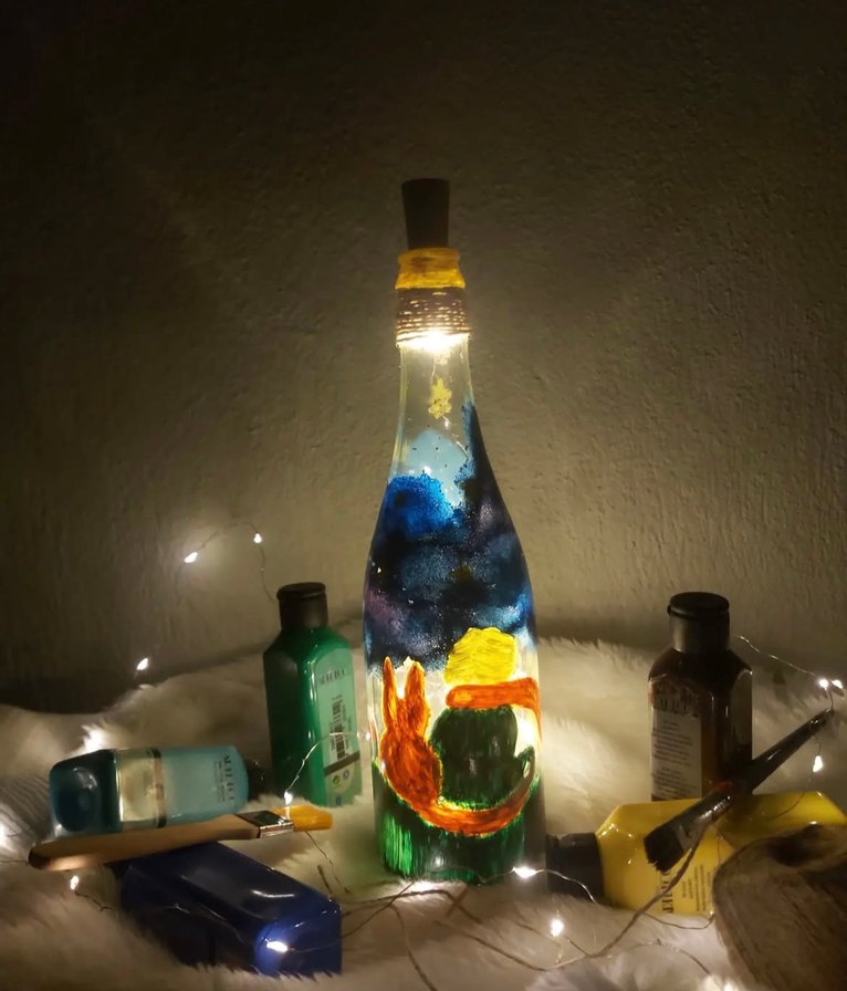 Küçük prens gece lambası - Görsel 3