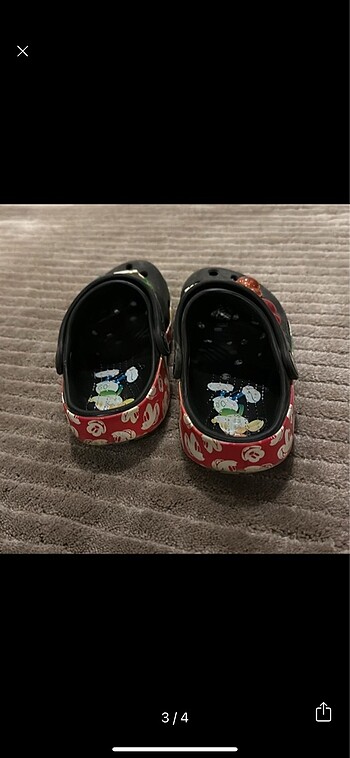 29 Beden Crocs terlik mickey