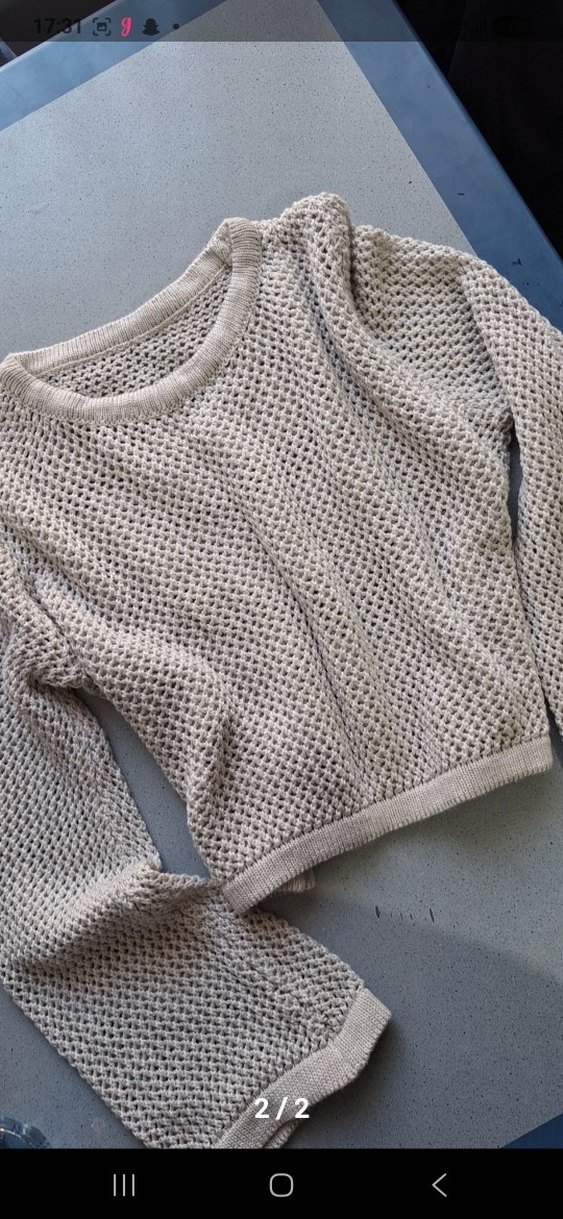 Kadın Gri Örgü Uzun Kollu Kazak - Görsel 2