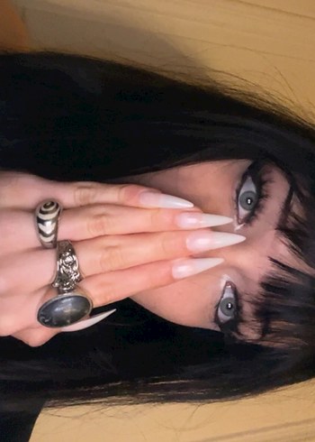 Sheinside beyaz takma tırnak