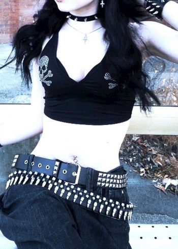 Sheinside Goth crop