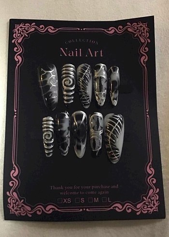 Goth Takma Tırnak !YENİ ÜRÜN! - Görsel 2