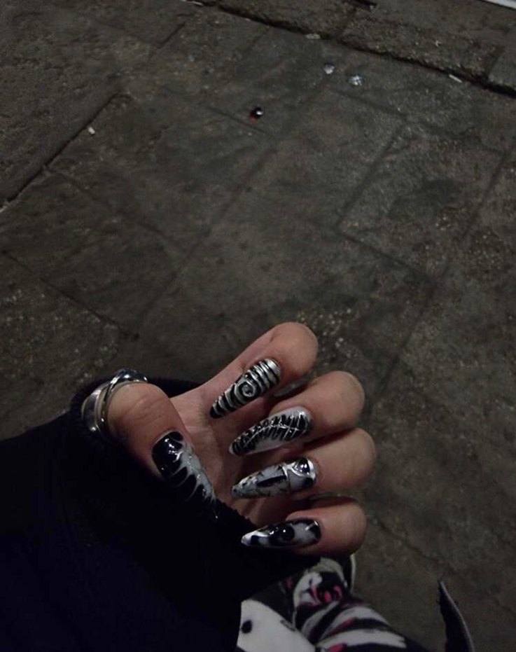 Goth Takma Tırnak !YENİ ÜRÜN! - Görsel 3