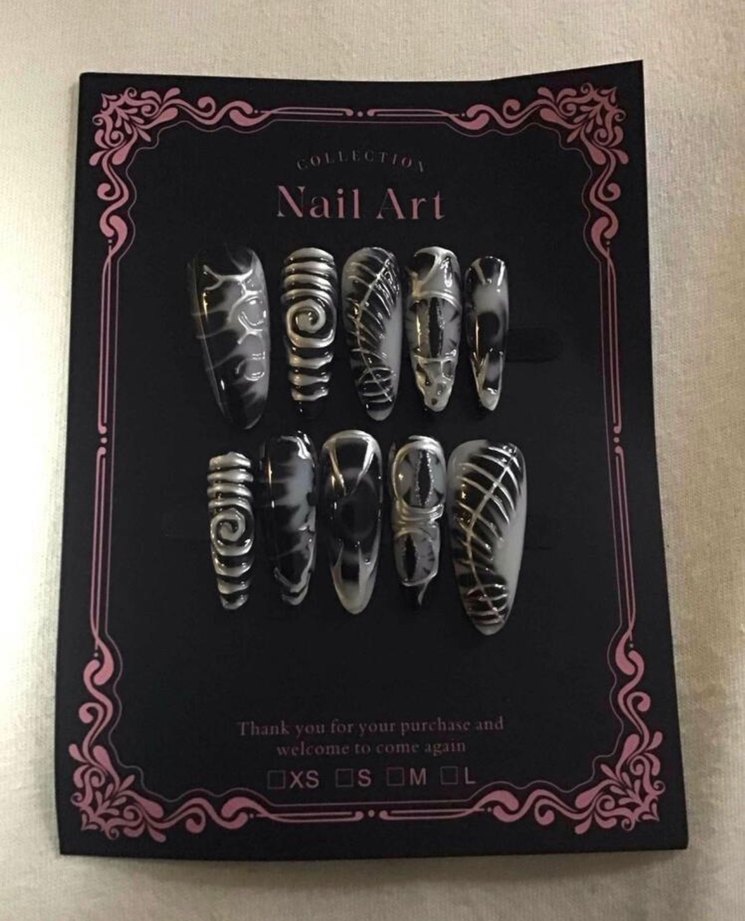 Goth Takma Tırnak !YENİ ÜRÜN! - Görsel 2