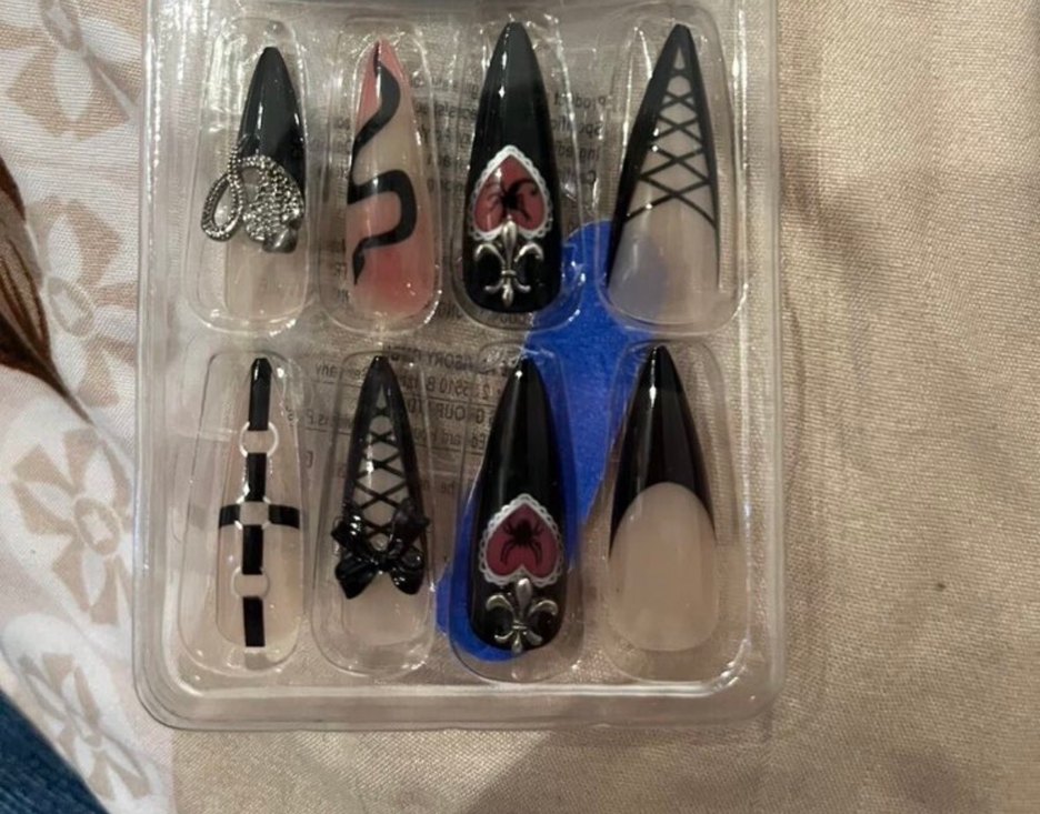 Goth Takma Tırnak !YENİ STOK! - Görsel 3