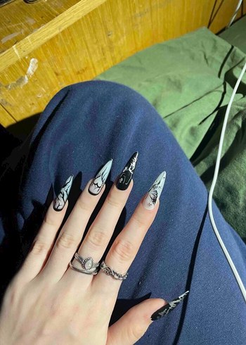 Goth Takma Tırnak !YENİ STOK! - Görsel 3