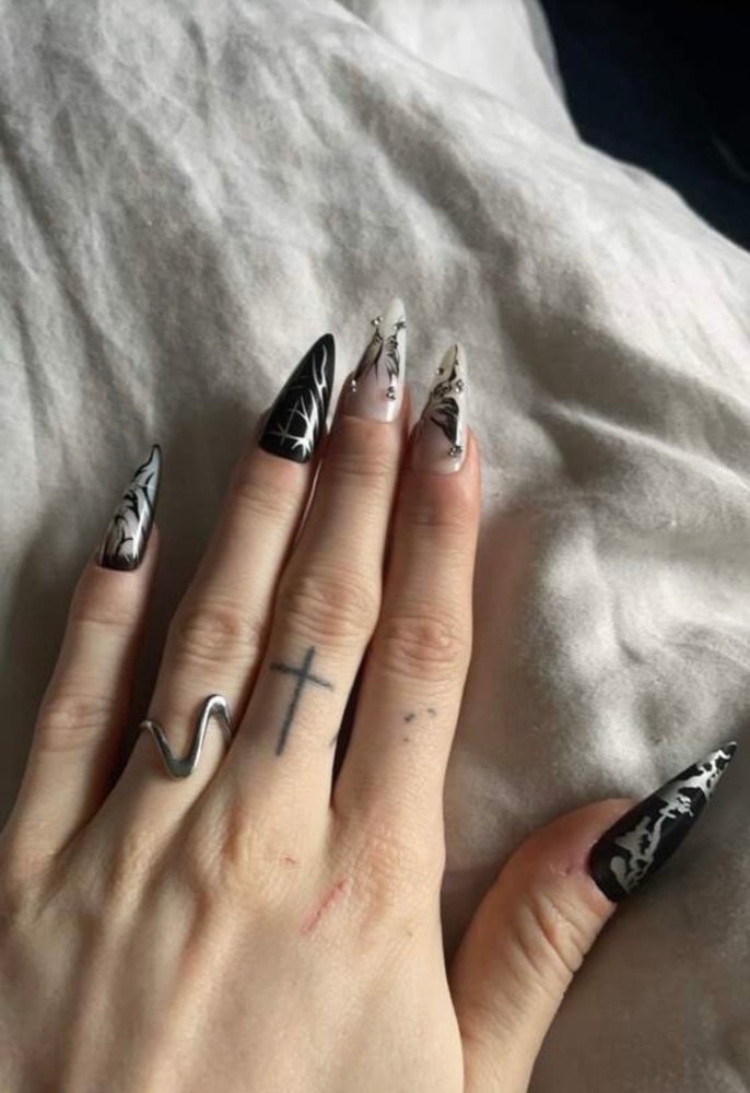 Goth Takma Tırnak !YENİ STOK! - Görsel 2