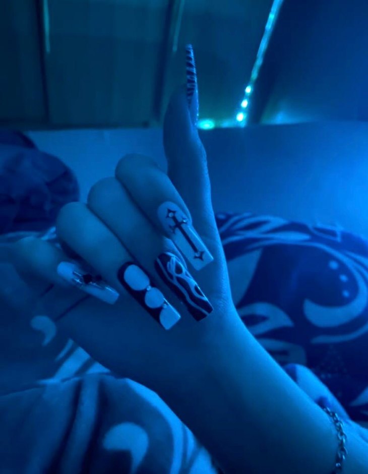 Goth Takma Tırnak !YENİ STOK! - Görsel 2