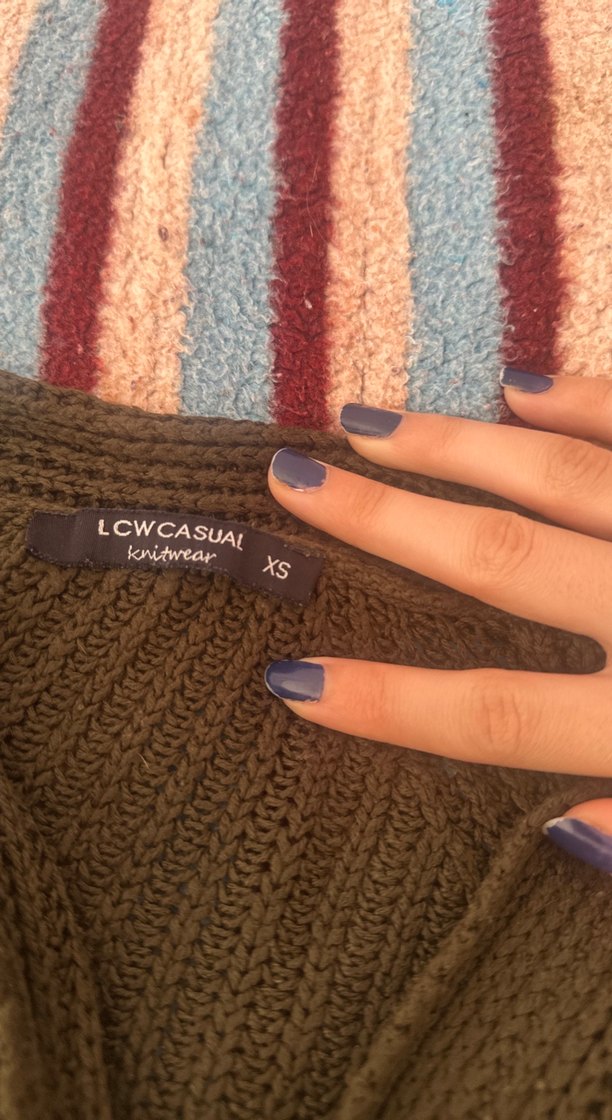 yeşil Örgü Kadın  hırka - Görsel 2