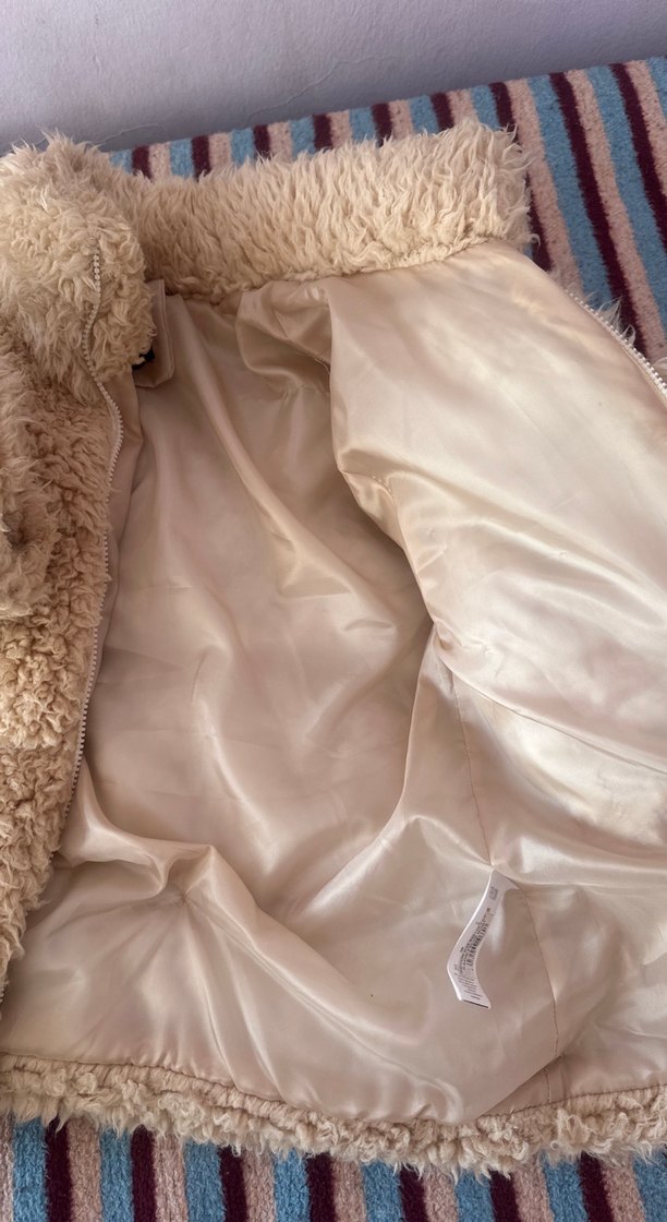 Kadın peluş mont - Görsel 3